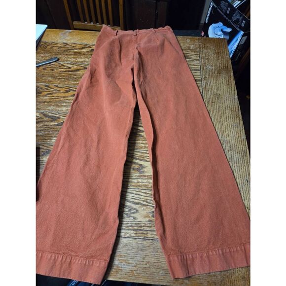 Jesse Kamm Orange/red Sailor  canvas Pant Wide-Leg Trousers sz 6 - Picture 4 of 4